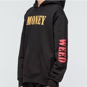 Palm Angels Black Palm Money Weed Printed